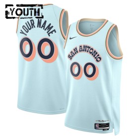 Dres San Antonio Spurs Prilagođeni Nike 2024-25 City Edition Plava Swingman - Dječji